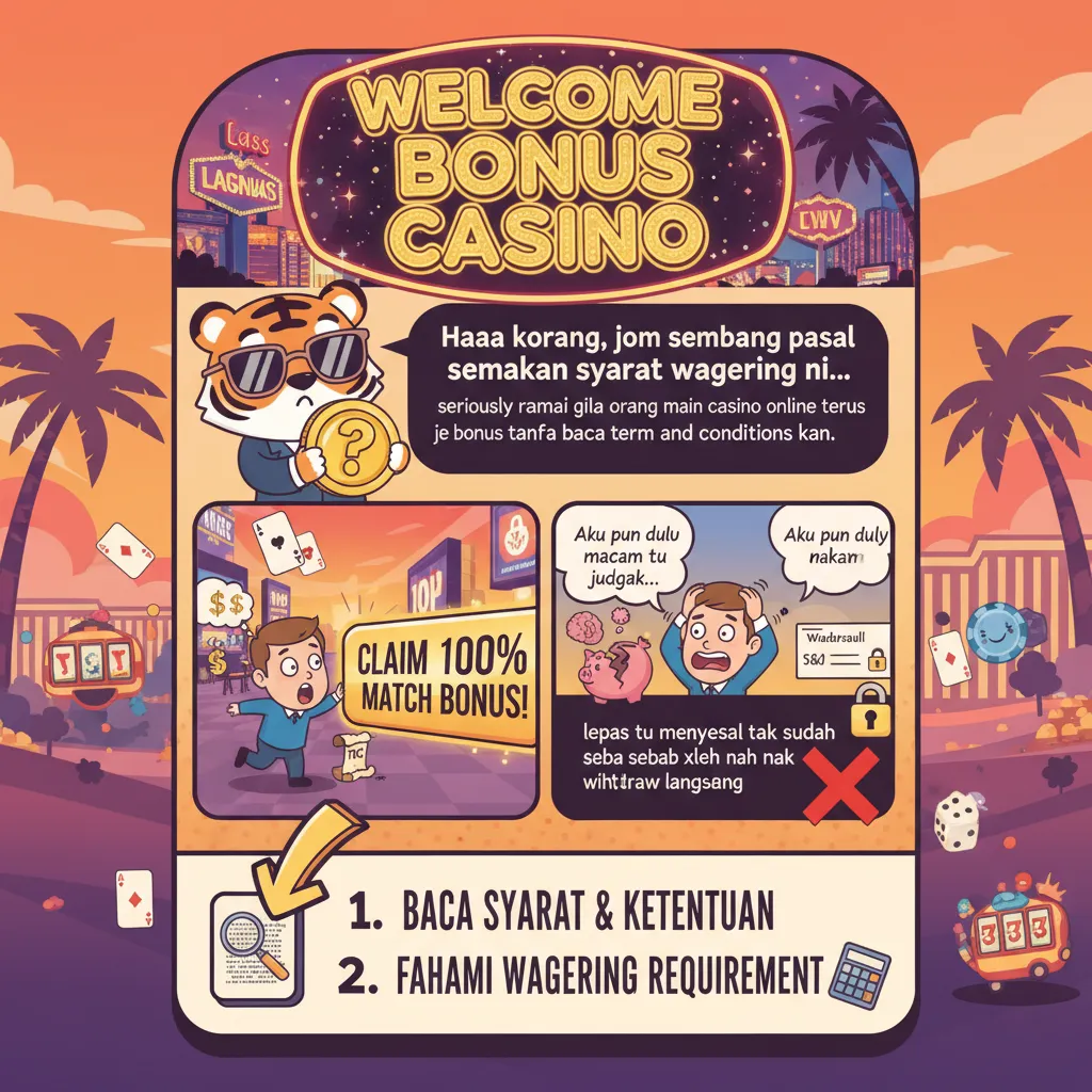 Semakan Syarat Wagering Bonus Casino